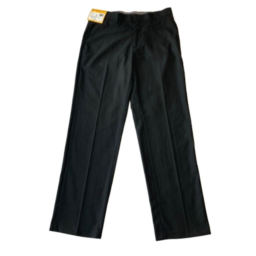 Haggar H26 Premium Stretch Suit Pant Tailored Fit 30x30 Black Shadow Check NWT